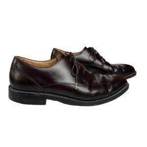 Rockport Dress Shoes Genuine Leather Split Toe Mens Burgundy Brown Size 10
